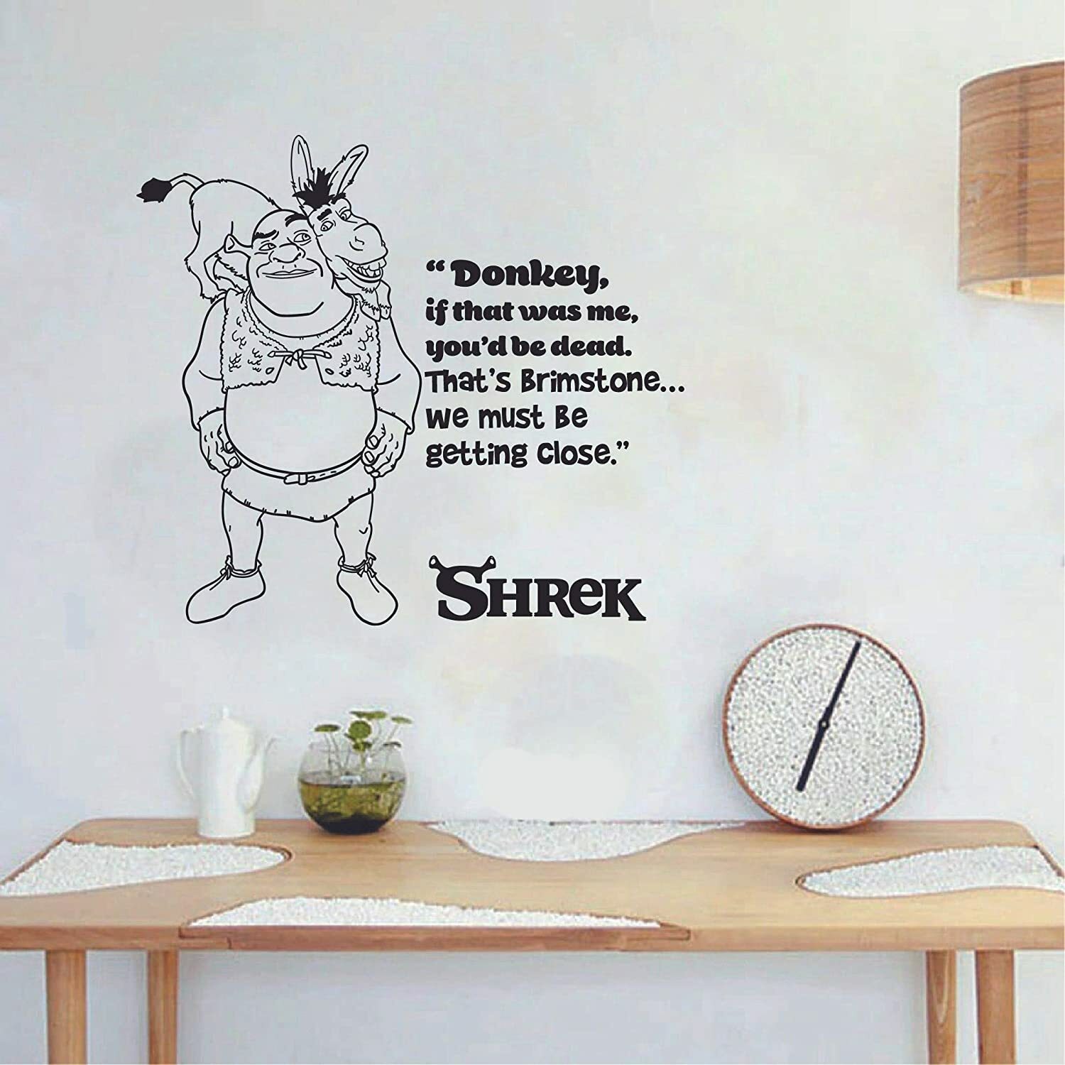 Shrek Donkey Quote Cartoon Wall Sticker Vinyl Art Decal Decor Kids Room Home