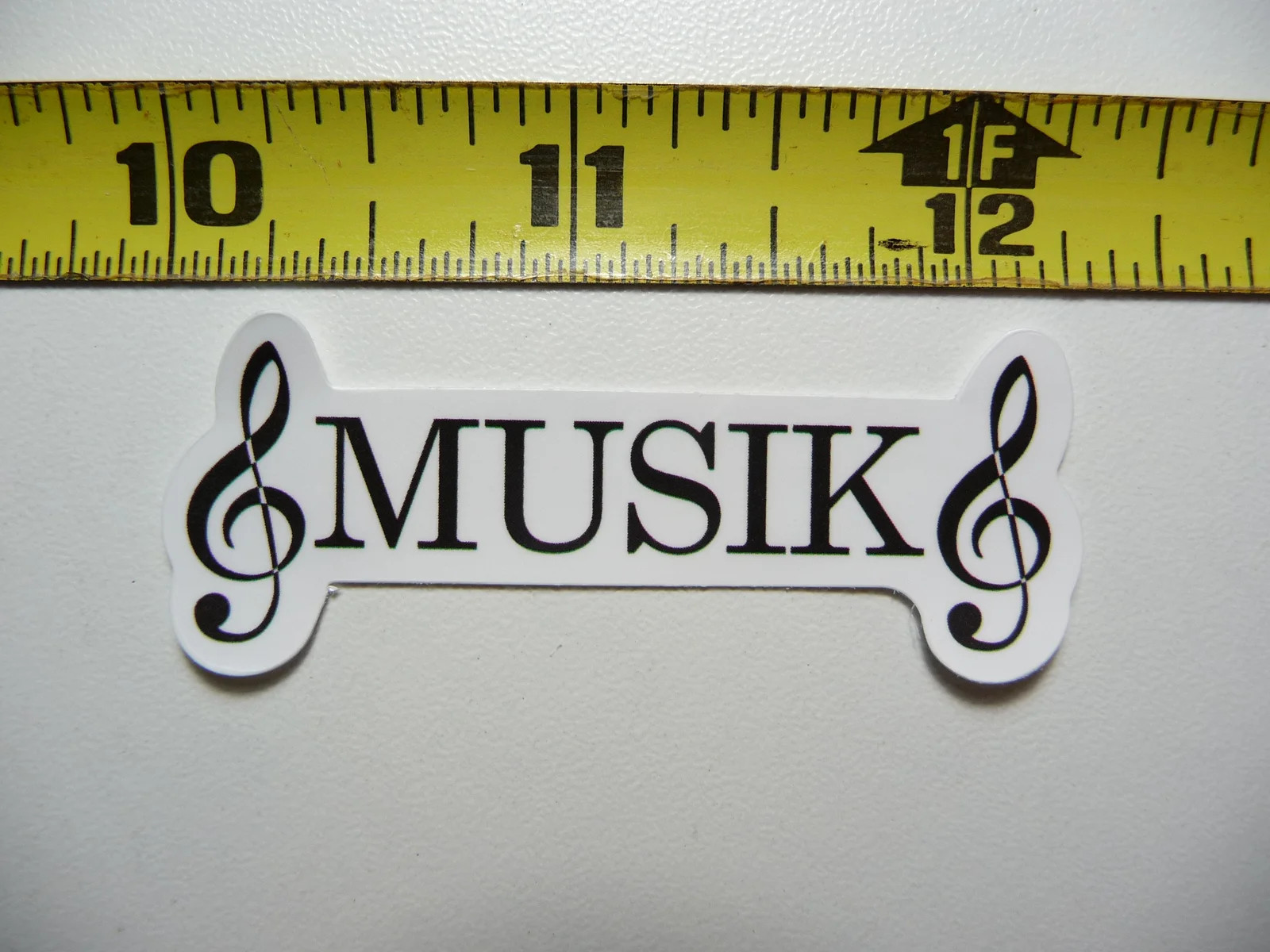 MUSIC TREBLE CLEF NOTES SMALL STICKER DECAL BAND SONGS MUSICIAN FUNNY
