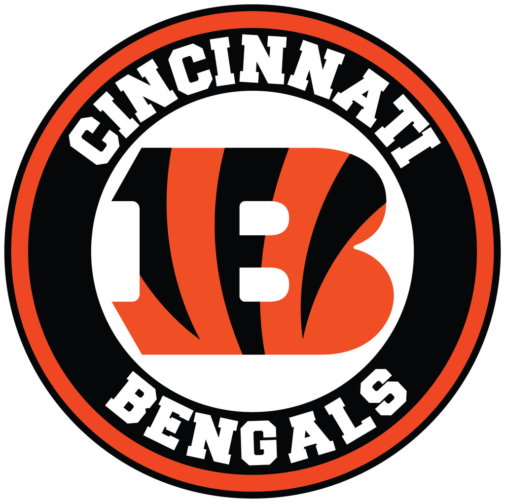 Cincinnati Orange Black Football Weather Resistant Vinyl Sticker/Decal 09