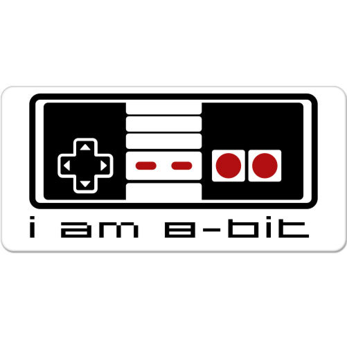 I Am 8-Bit Gamer Games Video car bumper sticker decal 6″ x 3″