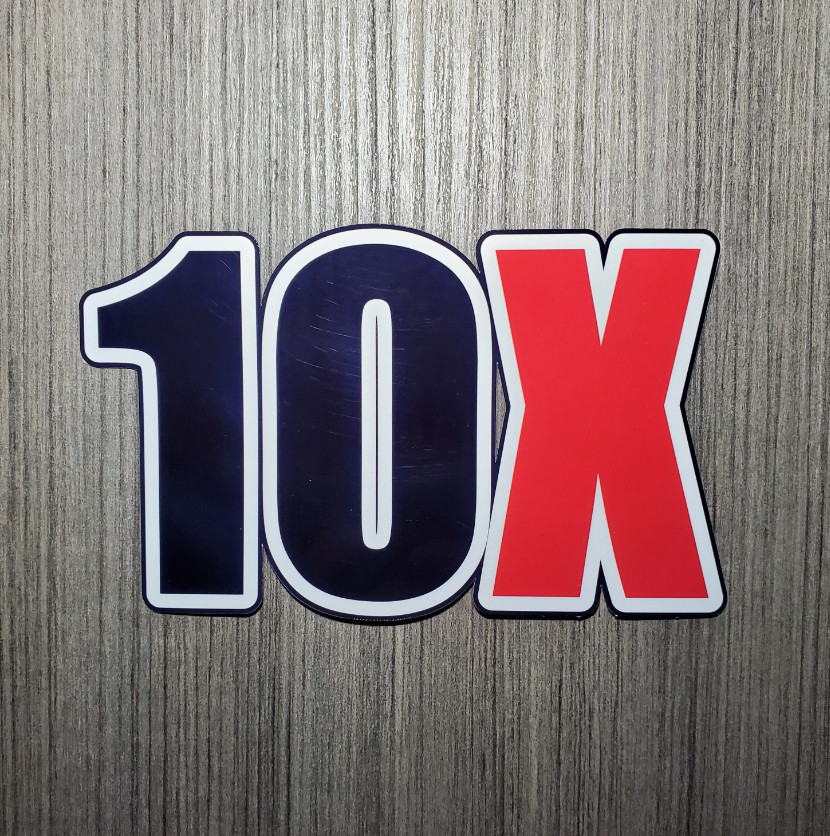 10X – Motivational Stickers