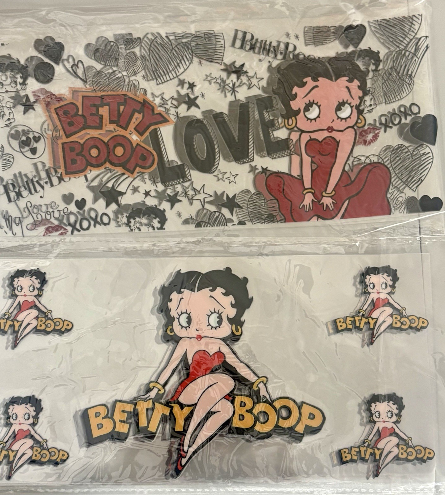 Betty Boop UV DTF Wraps 2pcs