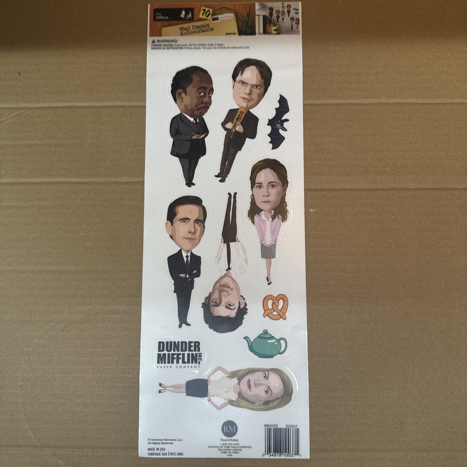 The Office 10 Wall Decals Removable & Repositional Stickers