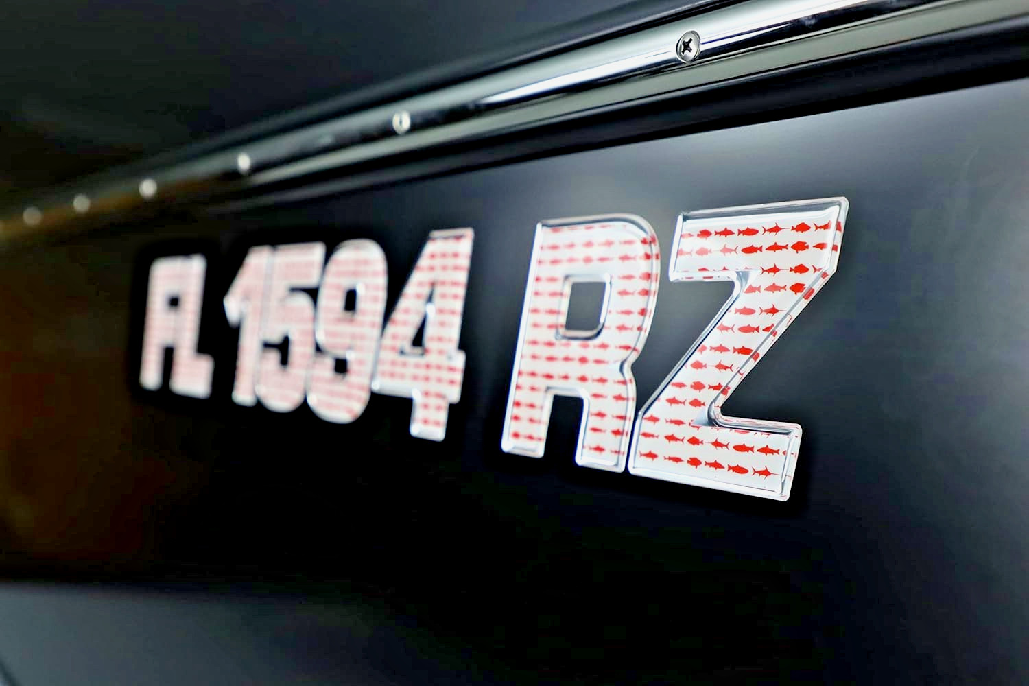 Fishing Boat Registration Numbers Letters Raised 3D Marine Decals 3 Inch