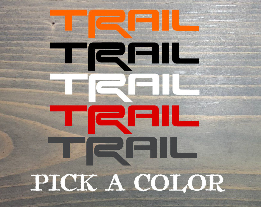 4Runner Trail Sticker Decal Toyota 4 Runner SR5 Red White Black 3″ 5″ 8″ 10″ XO