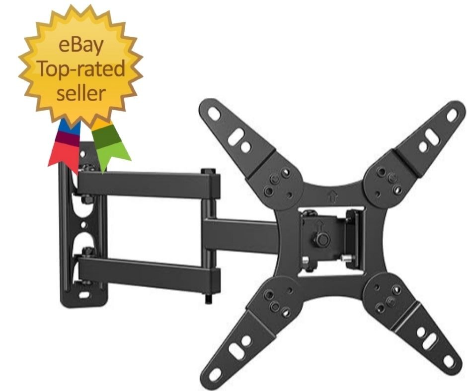 32+ 40 Inch Full Motion TV Wall Mount for 13-43″ Tvs & Monitor, 360° Rotating Sm