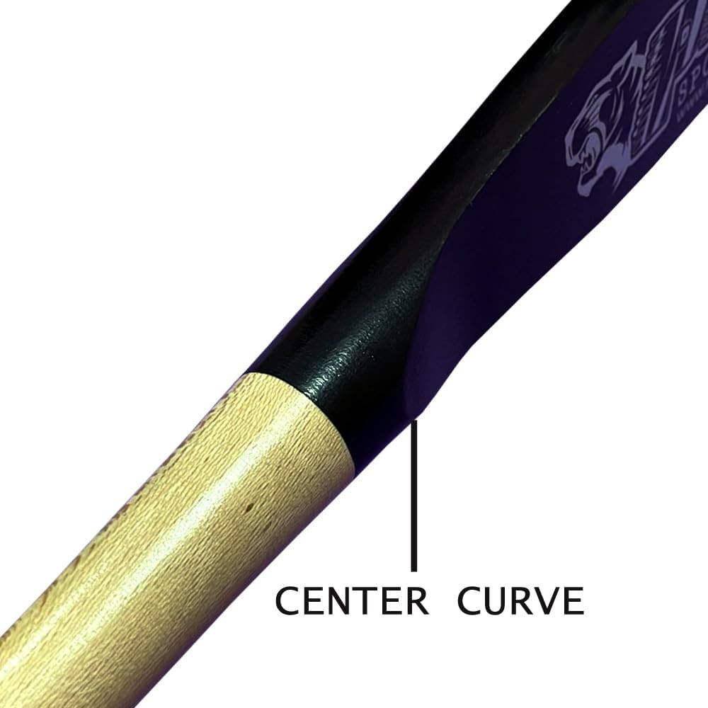 33″ Pro Maple Flat Half Paddle Training Baseball & Softball Bat in Size: 33″ / W