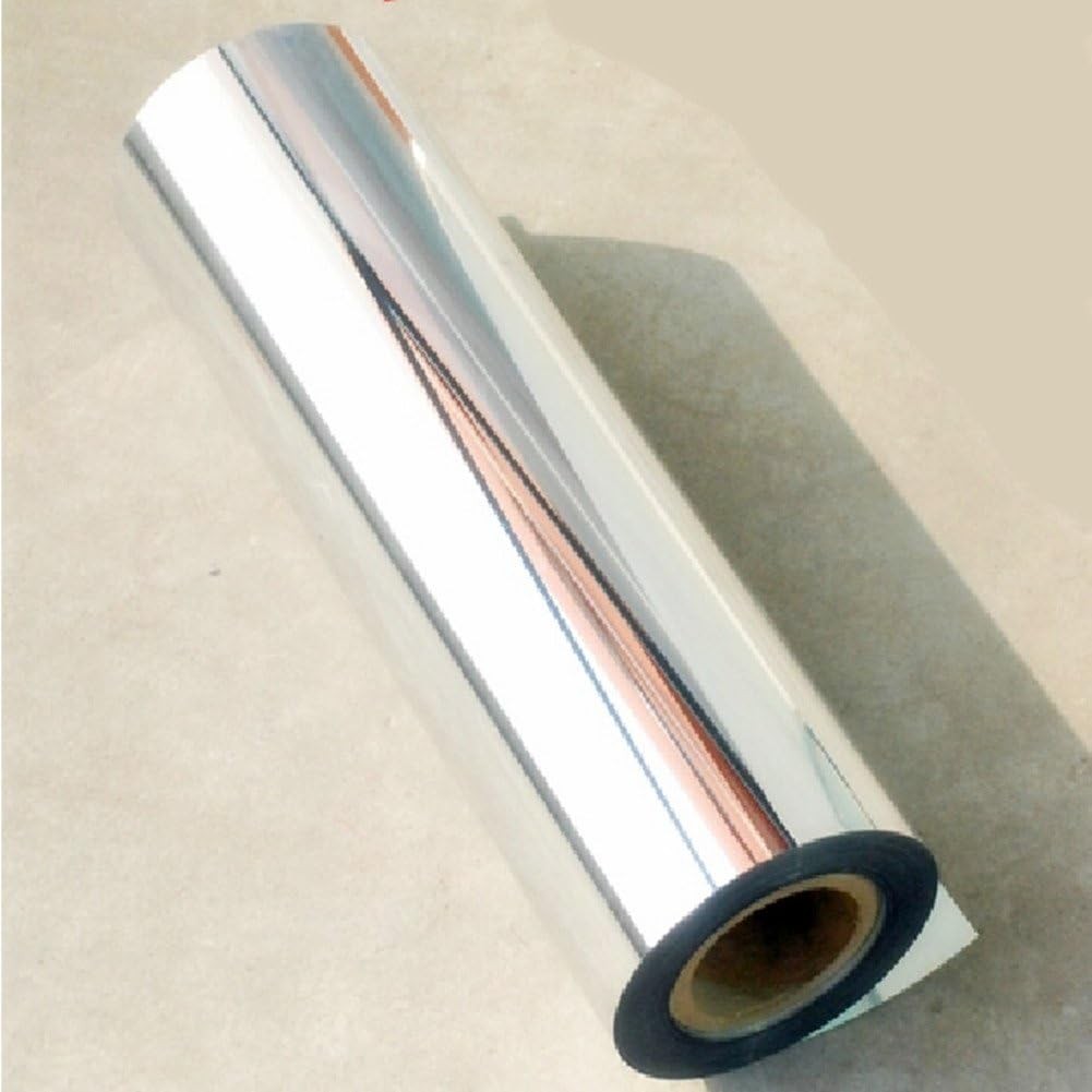 Chrome Mirror Silver Vinyl Wrap Sticker Decal Film Self Adhesive