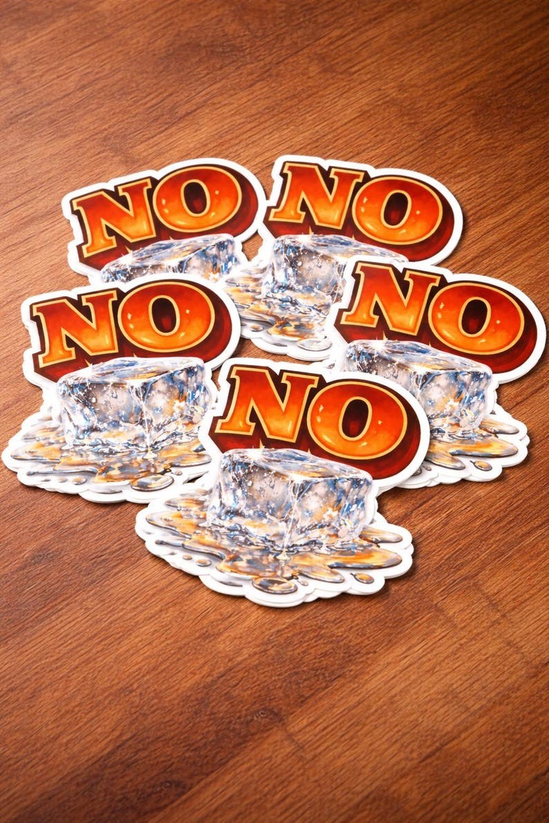 BULK 10pcs 5in NO ICE Window DecalPremium Sticker for any Smooth Surface
