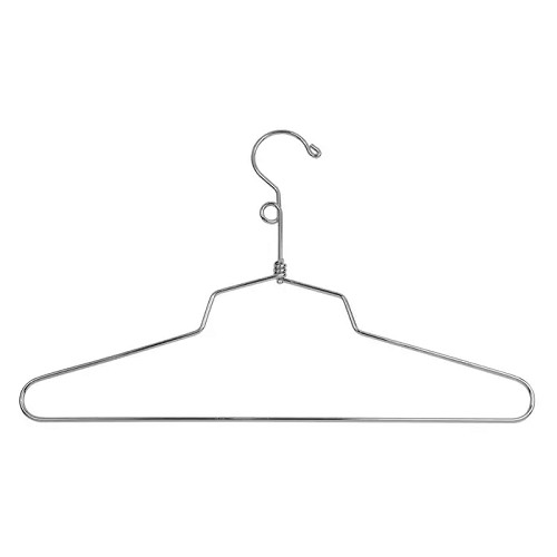 Econoco SLD/14-LH Steel Blouse & Dress Hanger W/ Swivel Loop Hook (Pack of 100)