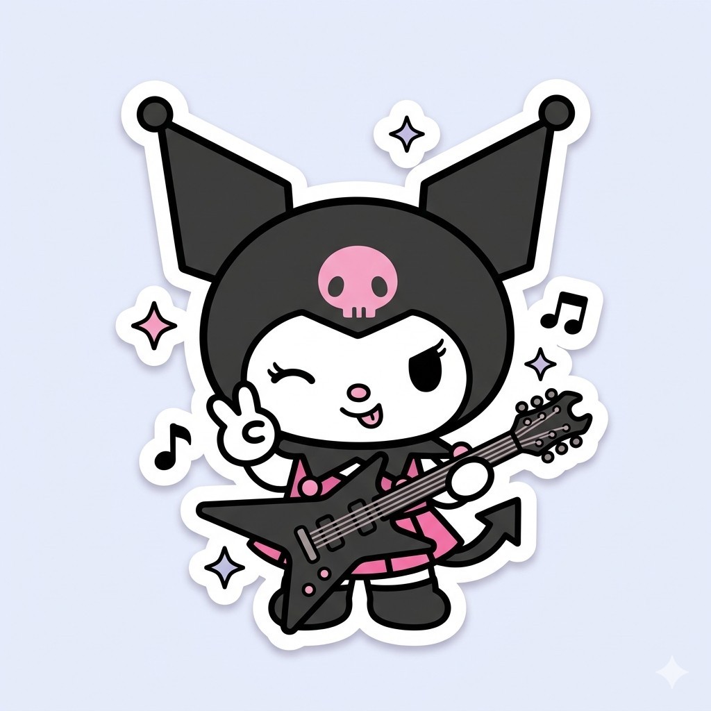 Kuromi Decal Sticker Phone Laptop 3 Inches