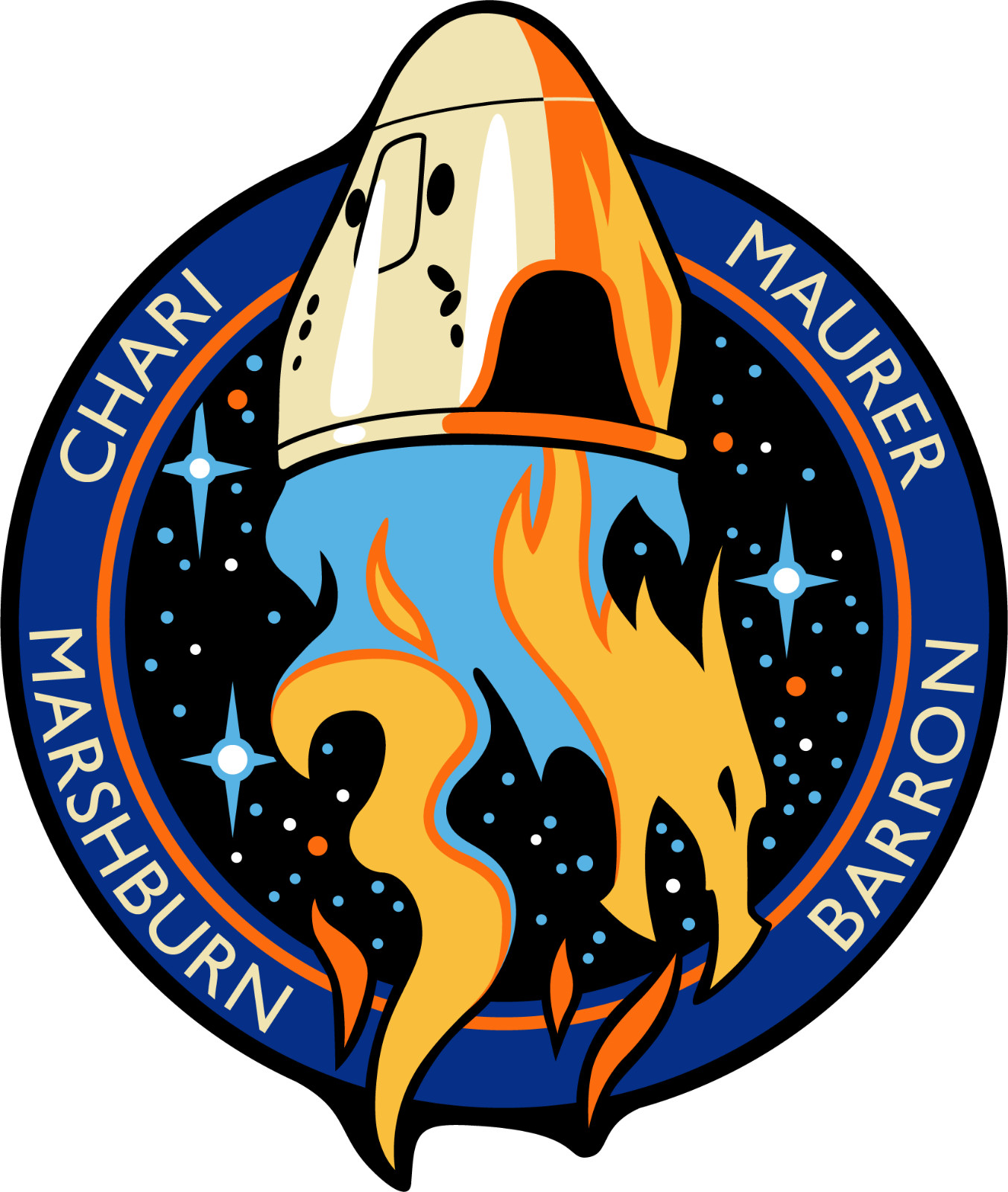 NASA SpaceX Crew-3 Mission Patch Sticker Decal NASA Commercial Crew Flight