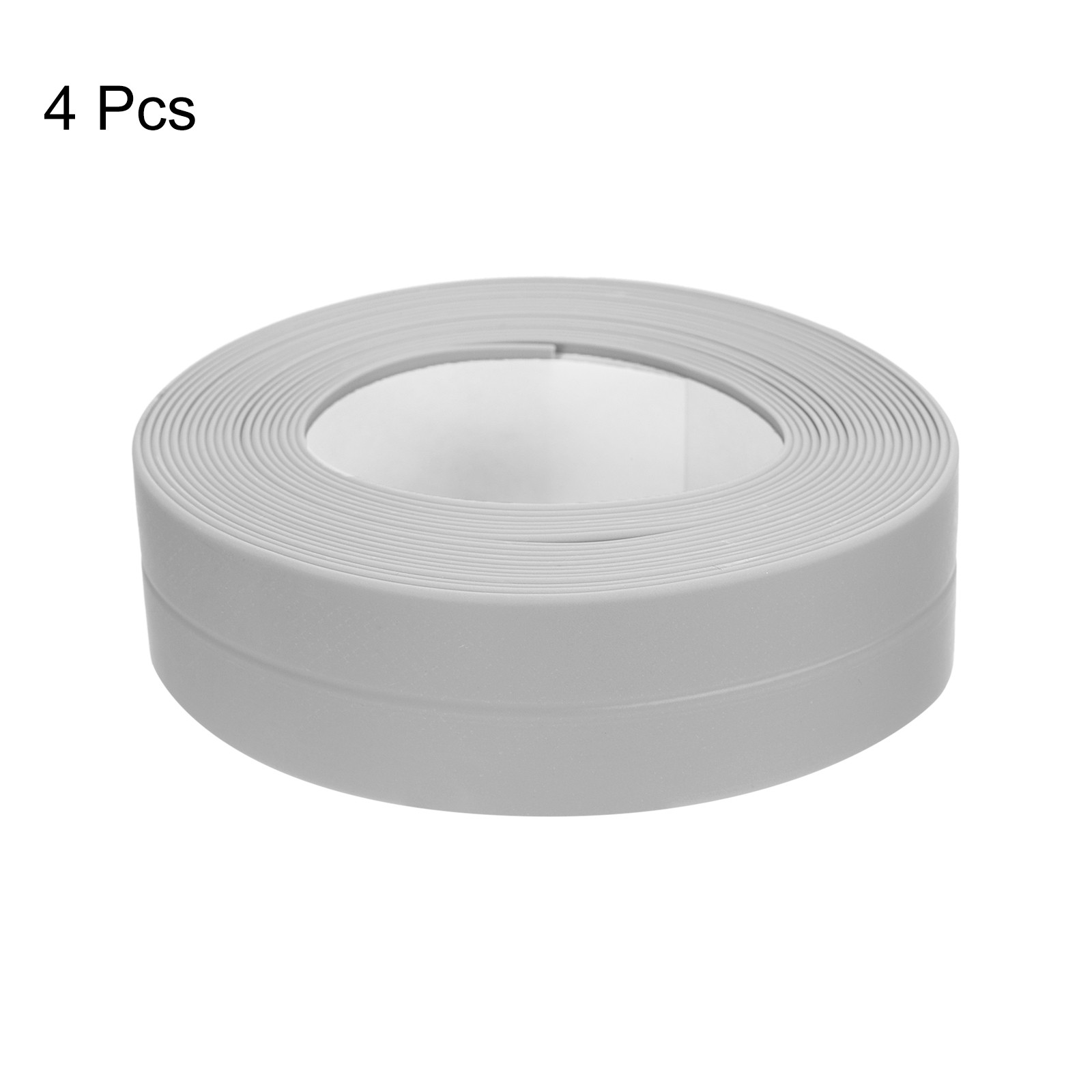 4 Rolls Grey Caulk Strip Waterproof, 0.87″ x 10.5Ft Bathtub Caulk Sealing Tape