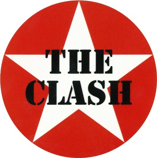 The Clash Star Logo Stickers [Lot of 2] Decal Laptop Car Window Water Bottle