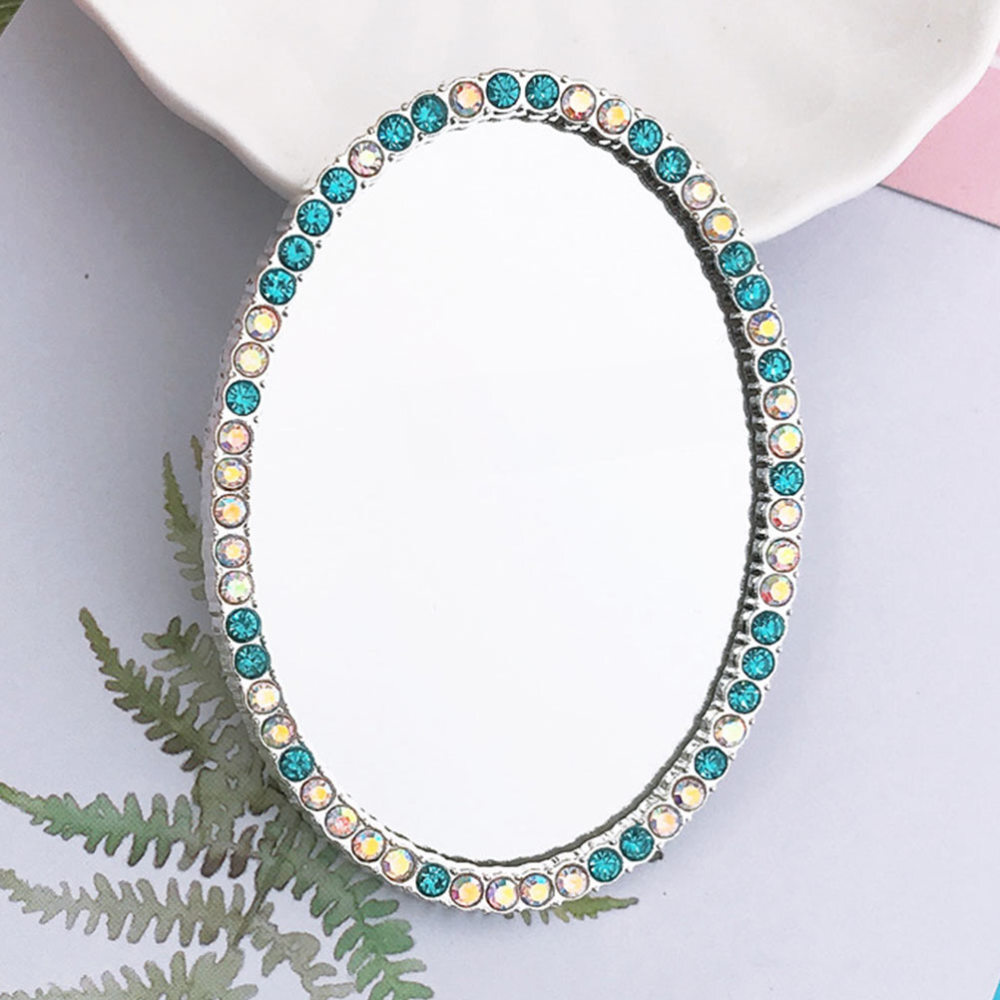 20PCS Scrapbooking Mirror Replacement Mirror Tile Oval Mirror Tiles for Girls