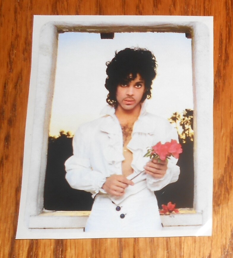 Prince Purple Rain Sticker Vintage 3×3.5 RARE Rose