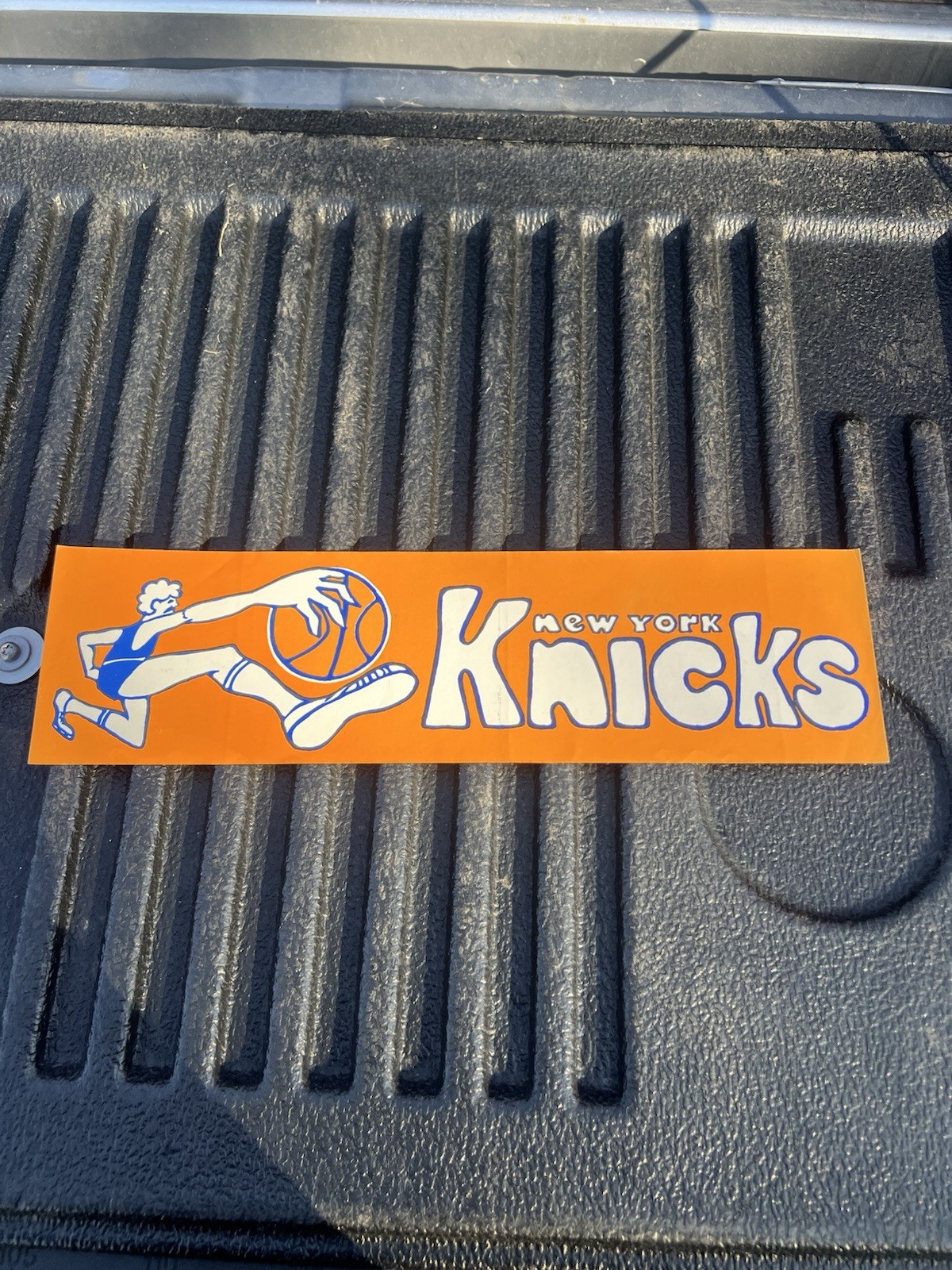vintage 1960 Era New York Knicks NBA Basketball bumper sticker 13/3.5”