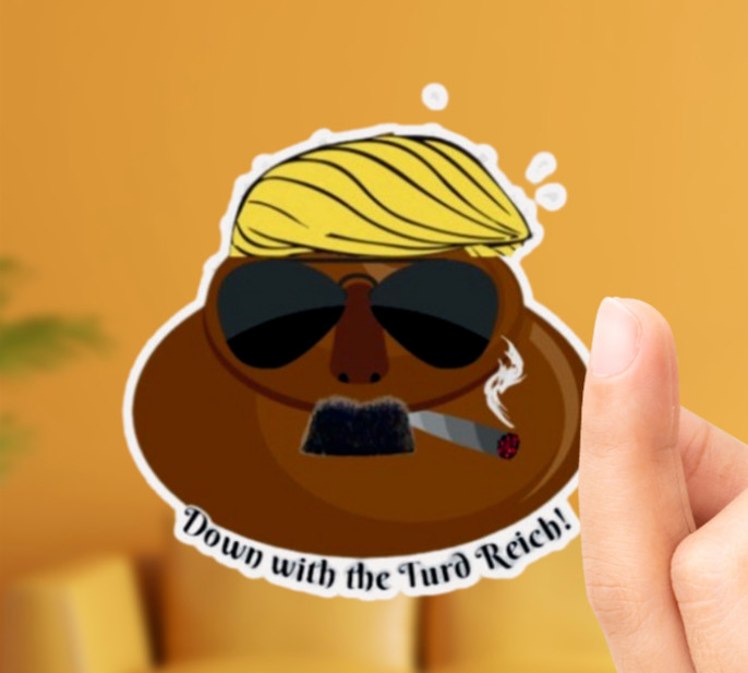 Anti Trump anti MAGA political sticker or magnet