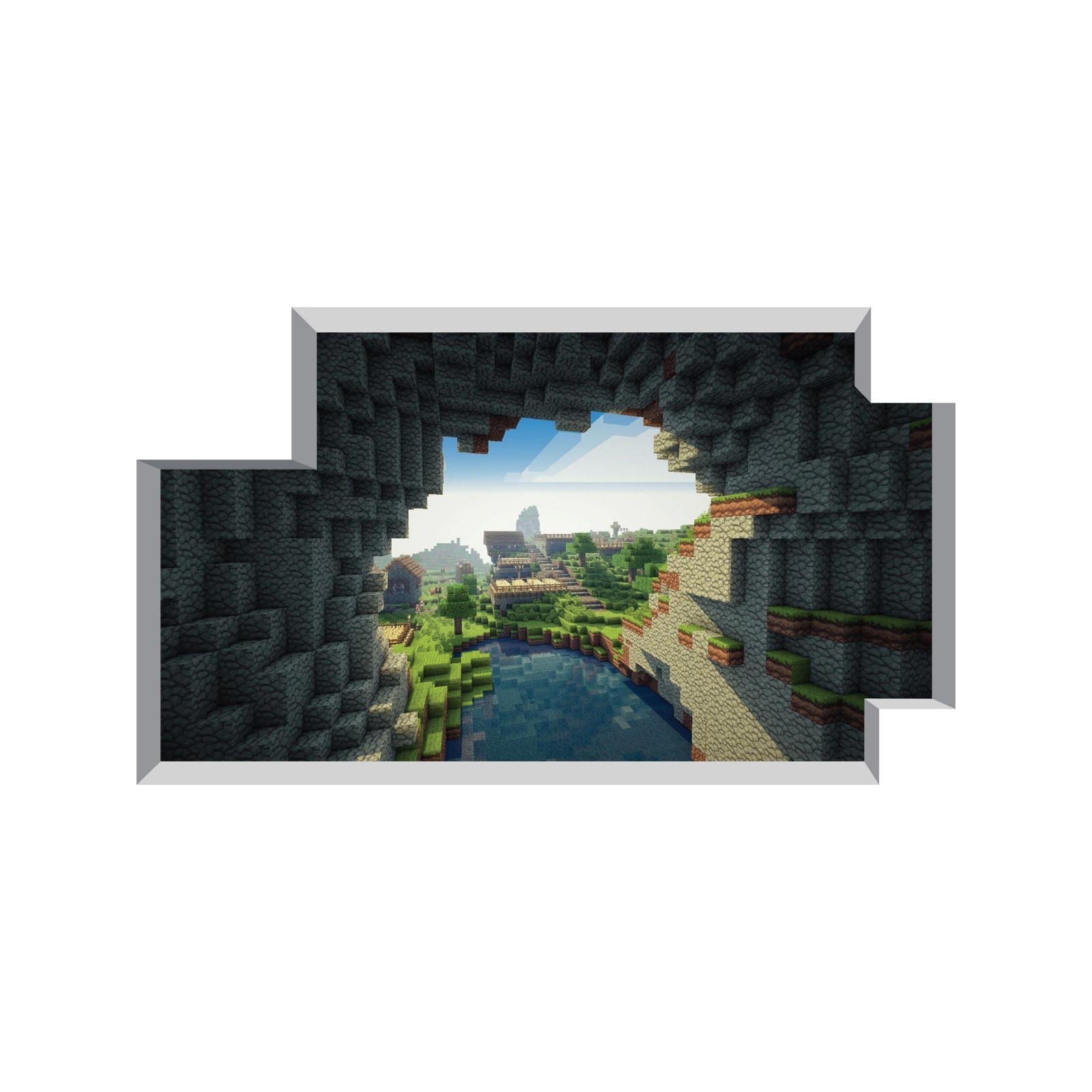Extra Wide Mine Themed Mural – The Cave Entrance 72″ wide x 42″ tall