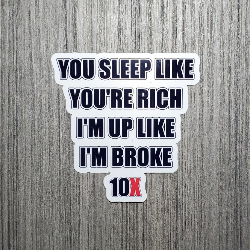 10X – Motivational Stickers