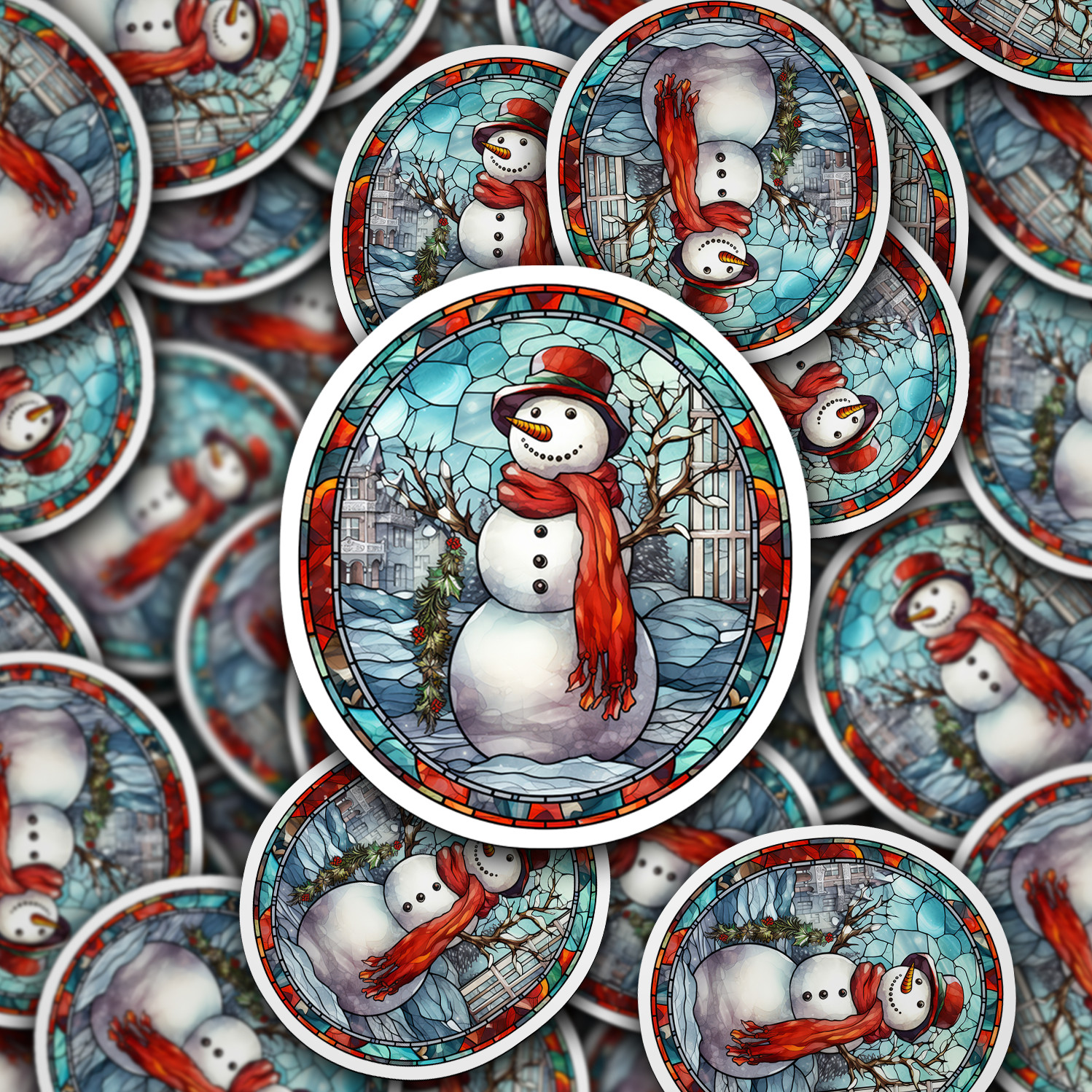 Snowman Vinyl Sticker – Add a Frosty Friend to Your Life