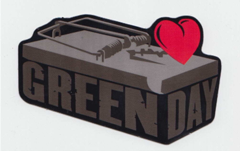 Green Day 15 Sticker Set | Grenade American Punk Rock Pop Skate Punk Band Logo