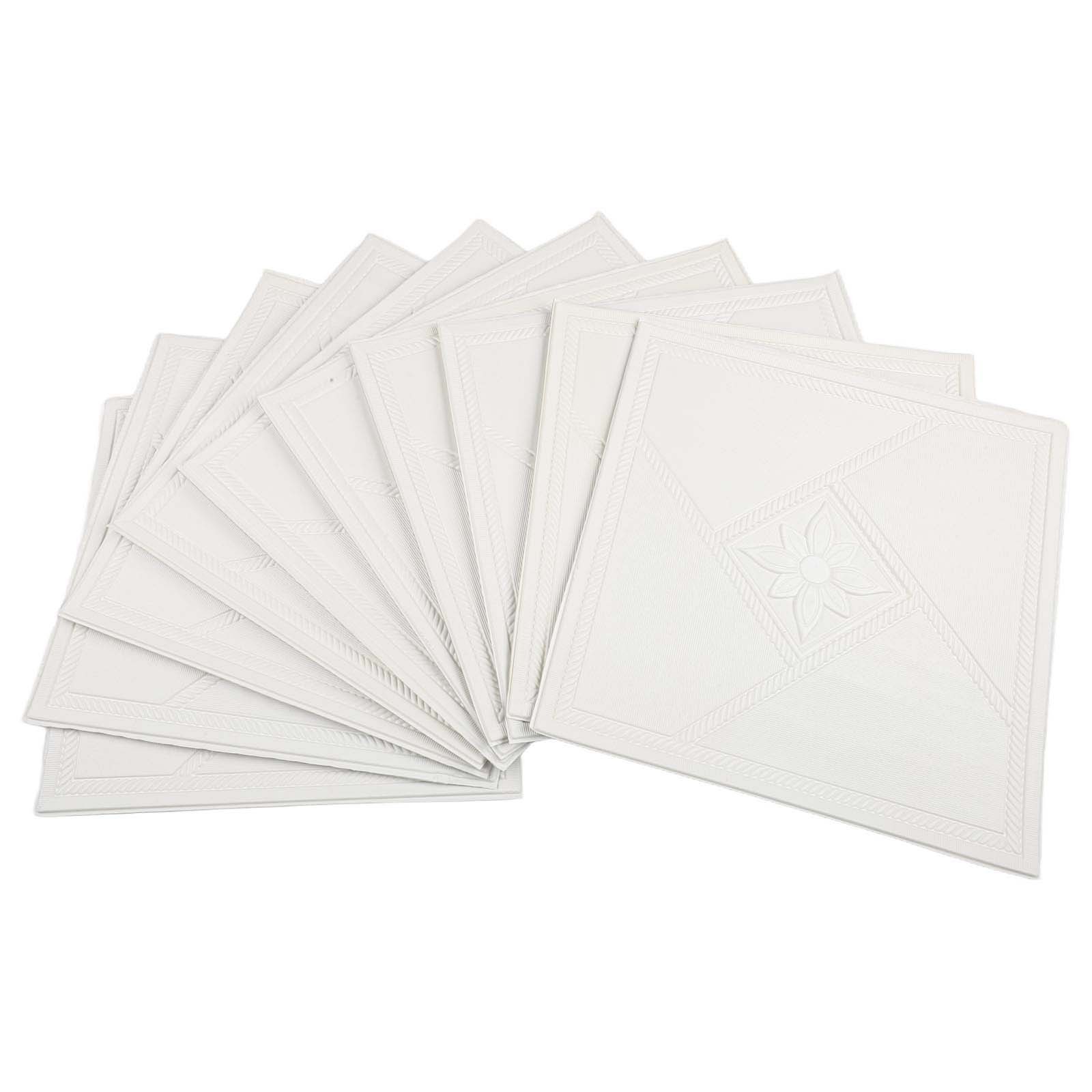 Waterproof Decorative Ceiling Wallpaper Stickers Set of 10 in XPE Foam