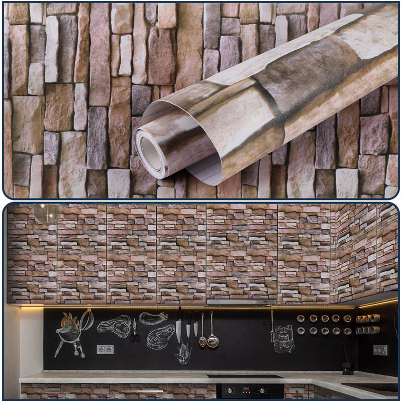 10ft Self Adhesive Marble PVC Wallpaper Roll Waterproof Peel Stick Contact Paper