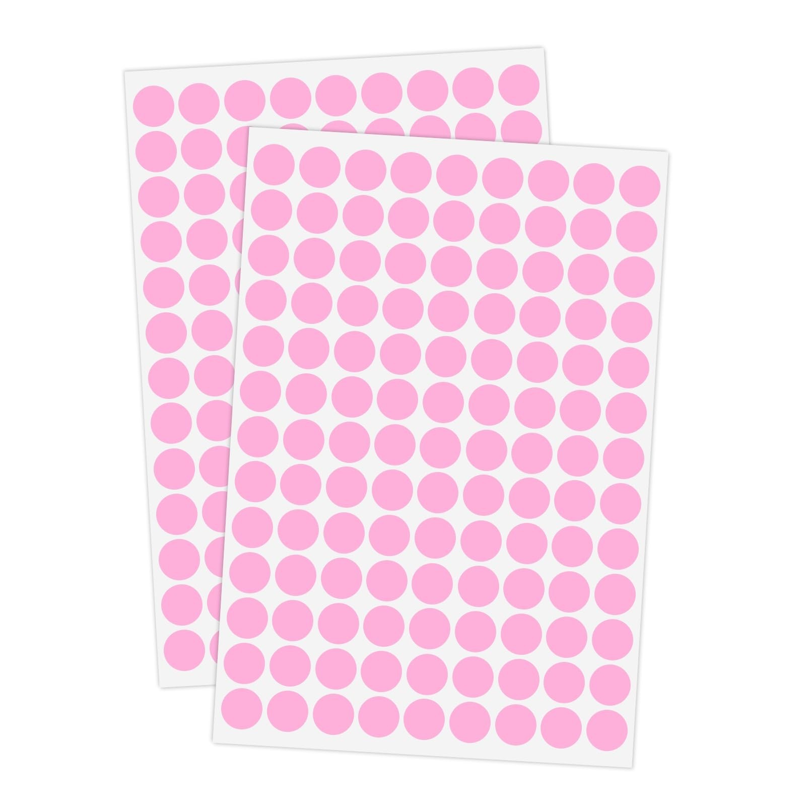 2340 PCS Pink Circle Dot Stickers 1/2″ Round Yard Garage Sale Price Stickers …