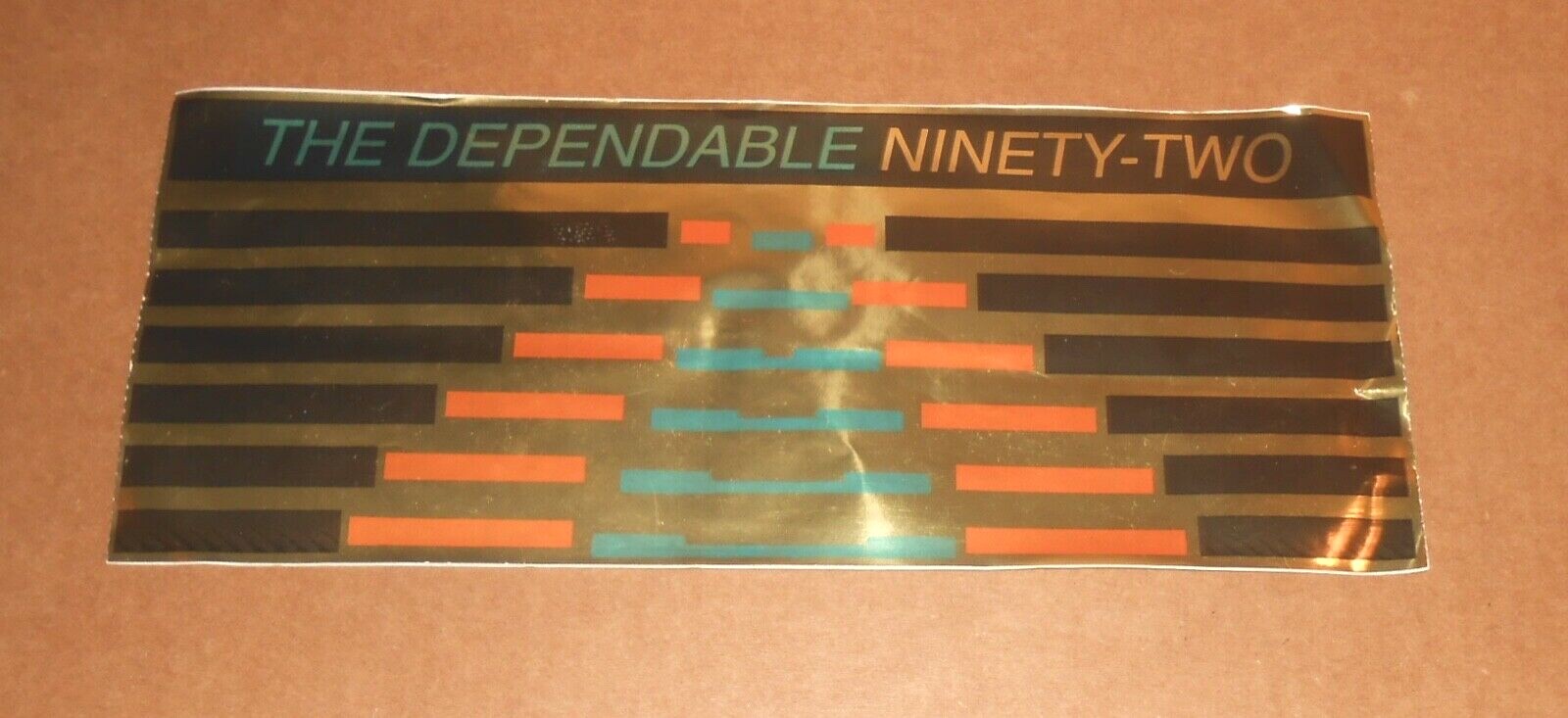 The Dependable Ninety-Two Large Sticker Metallic Gold Goodman Furnace RARE 12×5