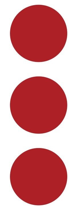 2.5″ Red Round Label Dots Stickers Color Coding Inventory 2.5 Inch Dot