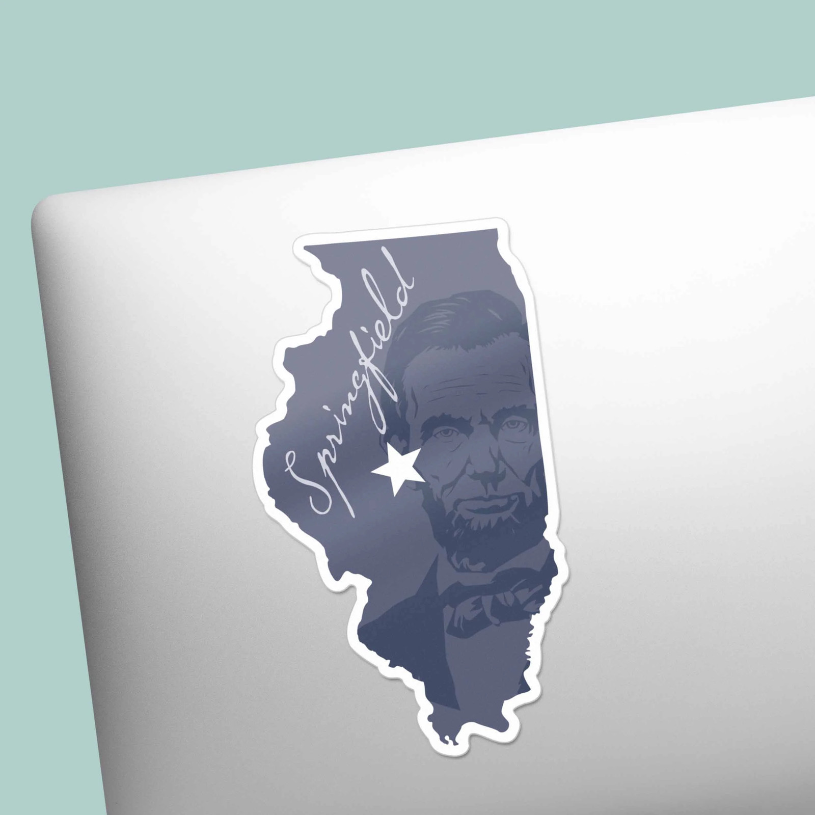 Land of Lincoln Springfield Illinois Sticker