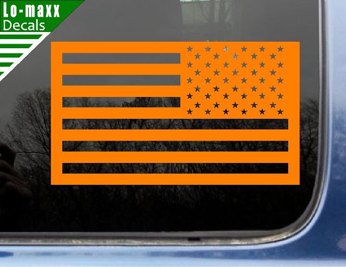 United States Tactical Reverse American Flag High Quality Die Cut Vinyl Decal