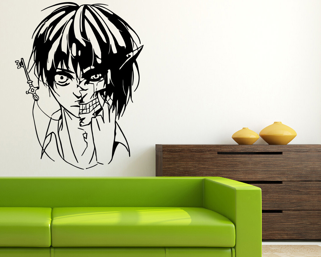 Attack On Titan Wall Decal Anime Vinyl Sticker Art Eren Yeager Poster Decor at5