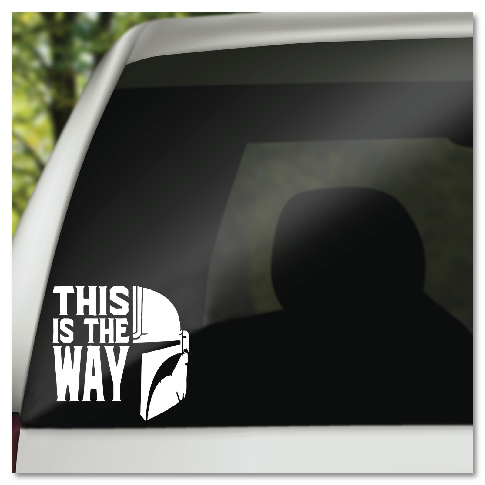 6″ This Is The Way The Mandalorian Helmet Star Wars Vinyl Decal Sticker