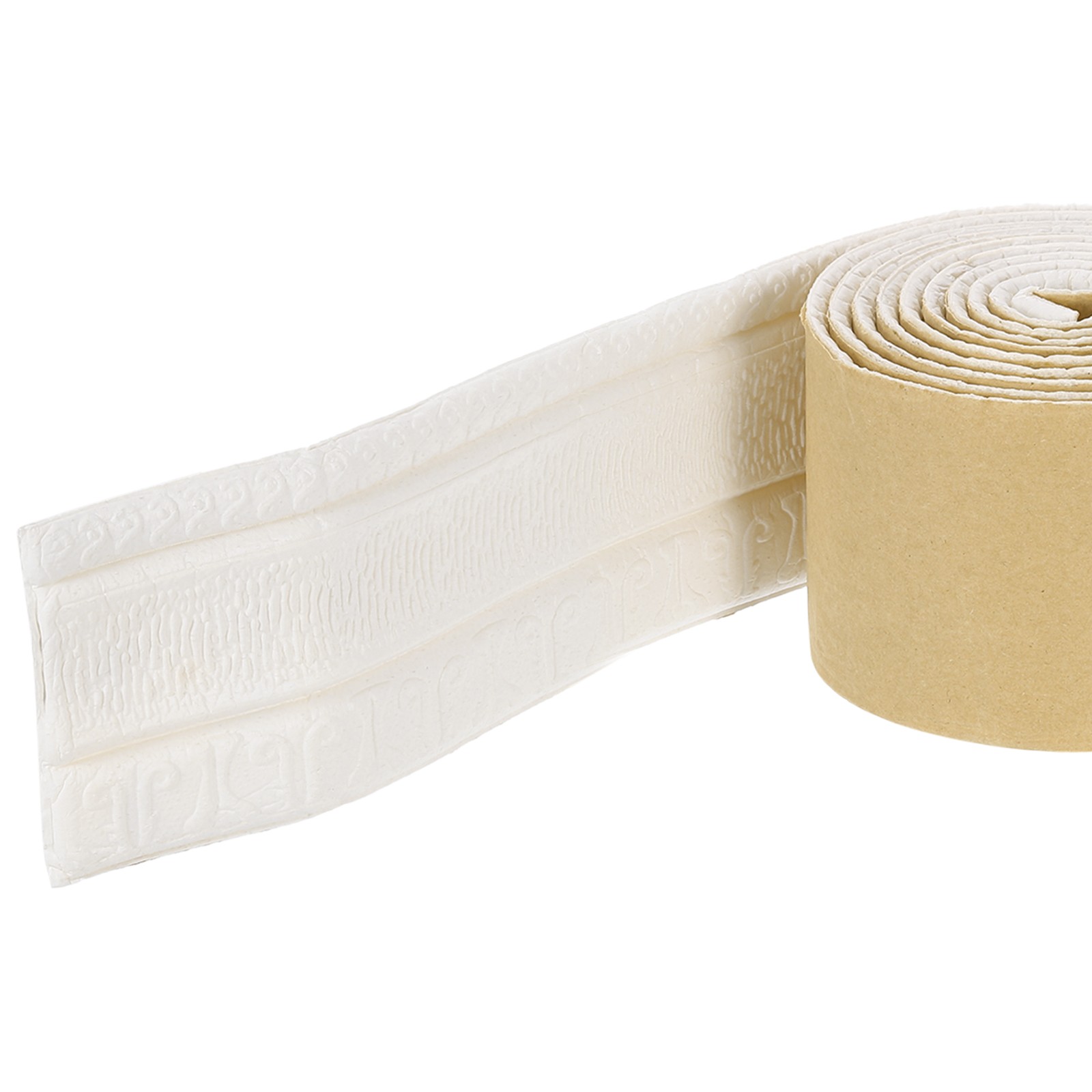 Foam Molding Trim Self Adhesive 3Inch x 7.54ft Flexible Wallpaper Borders White
