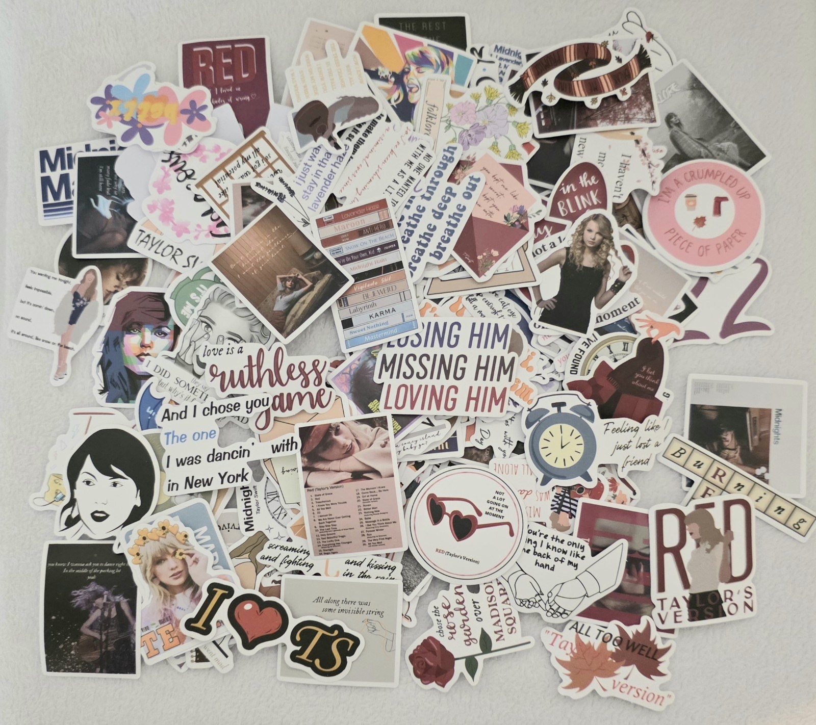 100 TAYLOR SWIFT Stickers Mini-stickers Swiftie