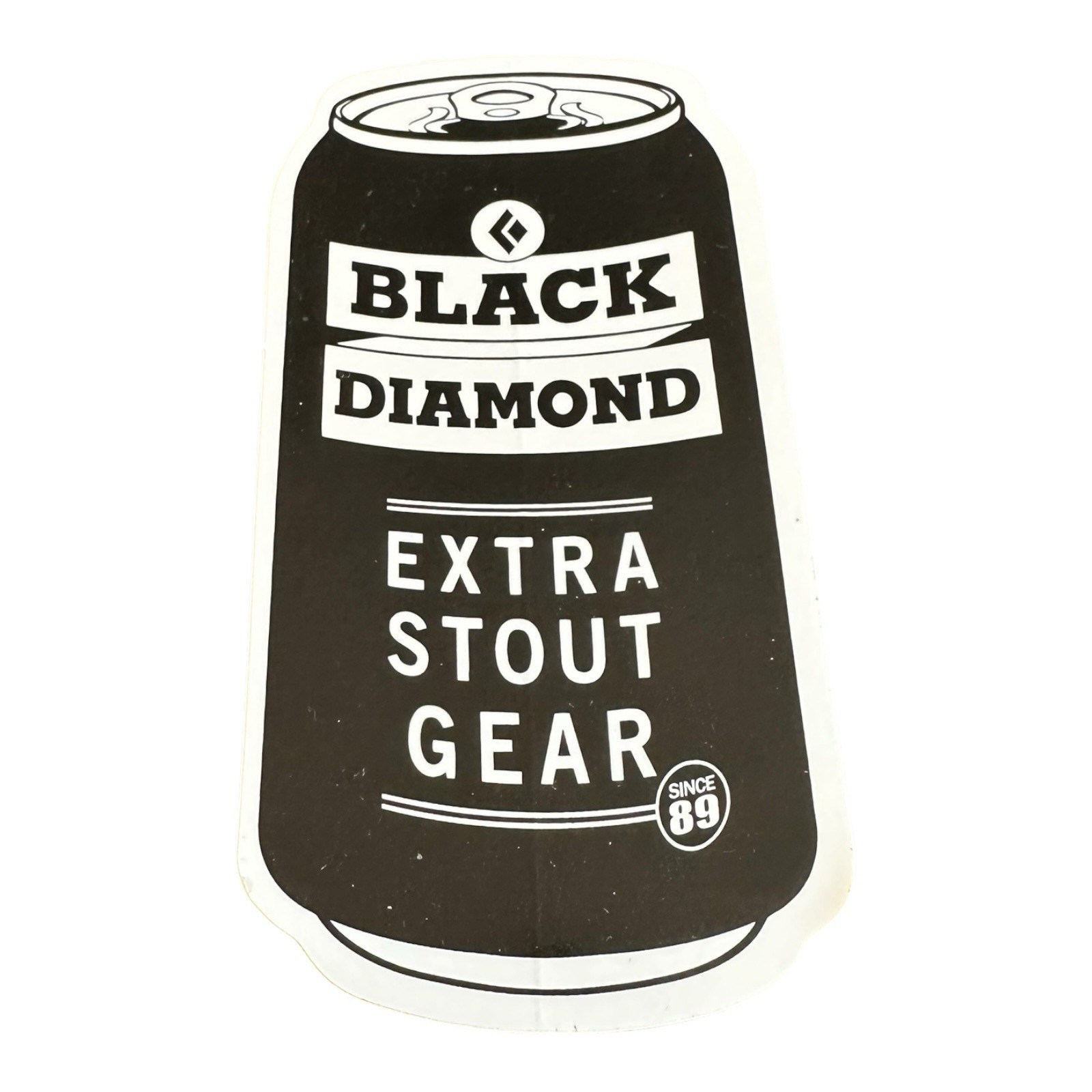 Black Diamond Extra Stout Gear Beer Can Sticker Decal – Climbing 4×2 inches