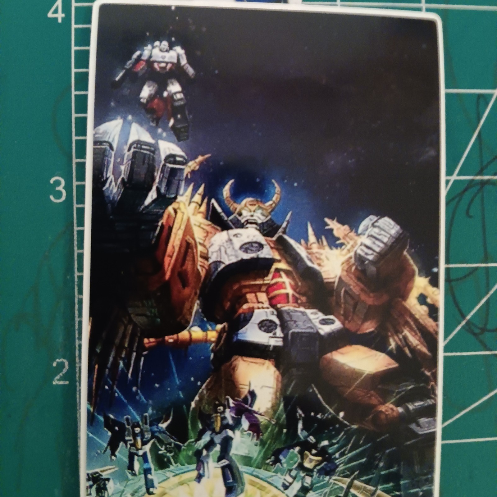 TRANSFORMERS X GALVATRON X TRANSFORMERS 1984 THE MOVIE X VYNIL STICKER X 4 INCHX