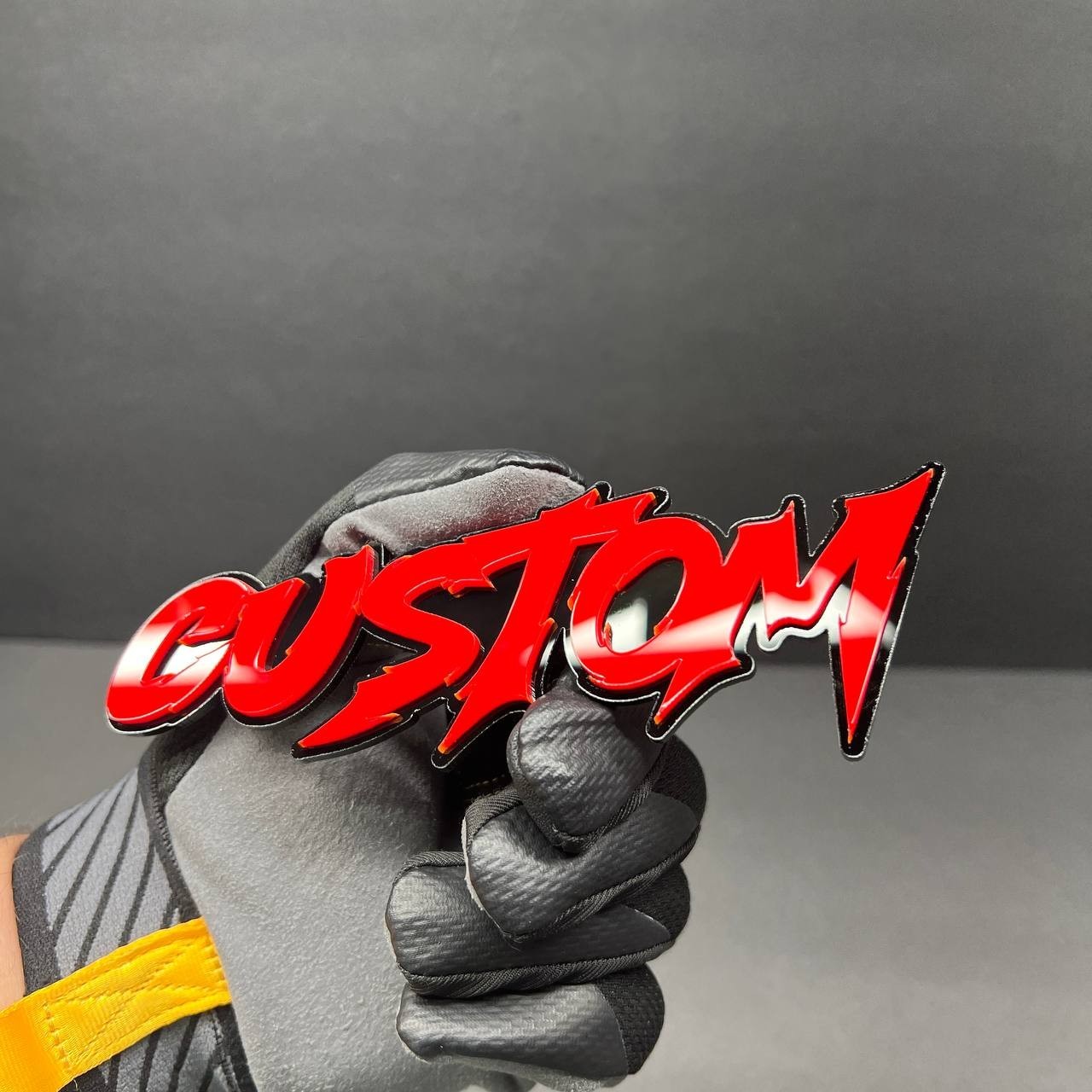 Custom Text Laser Cut Acrylic 3D Emblem Car Badge -Multicolor Personalized Name
