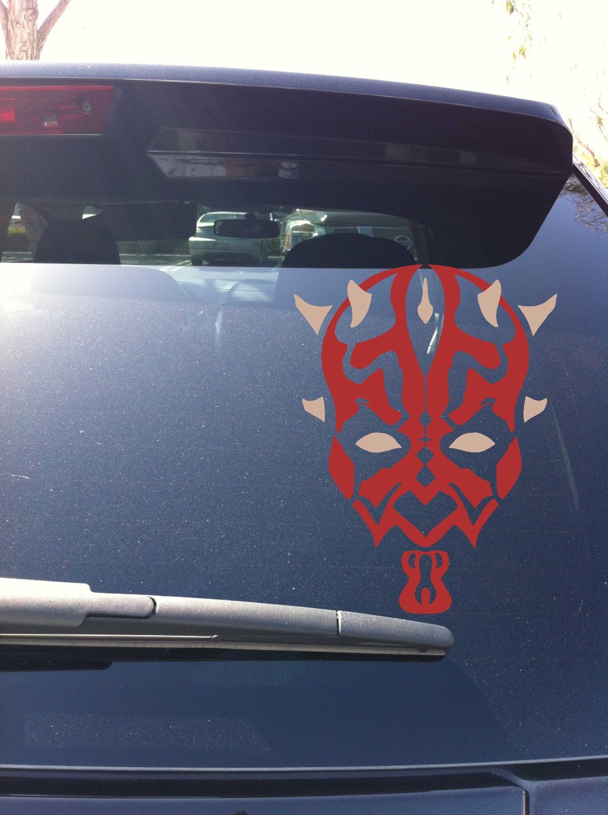 03-24 Darth Maul 2 color Window vinyl sticker decal Force Star Wars Sith Order