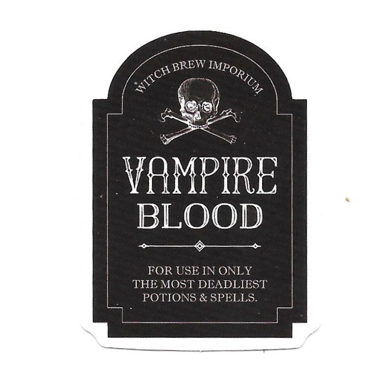 Vampire Blood Potion Sticker Skull Gothic Vinyl Die Cut Journal Decal Deadly