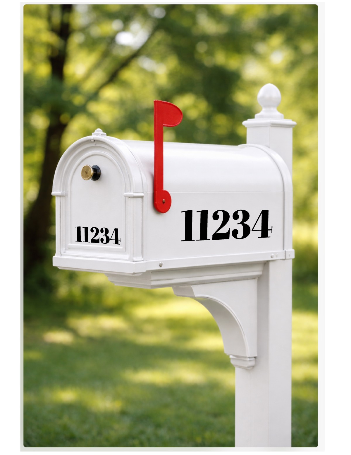 Custom Mailbox House Numbers Vinyl Sticker Decal Make Your Own Personalized A