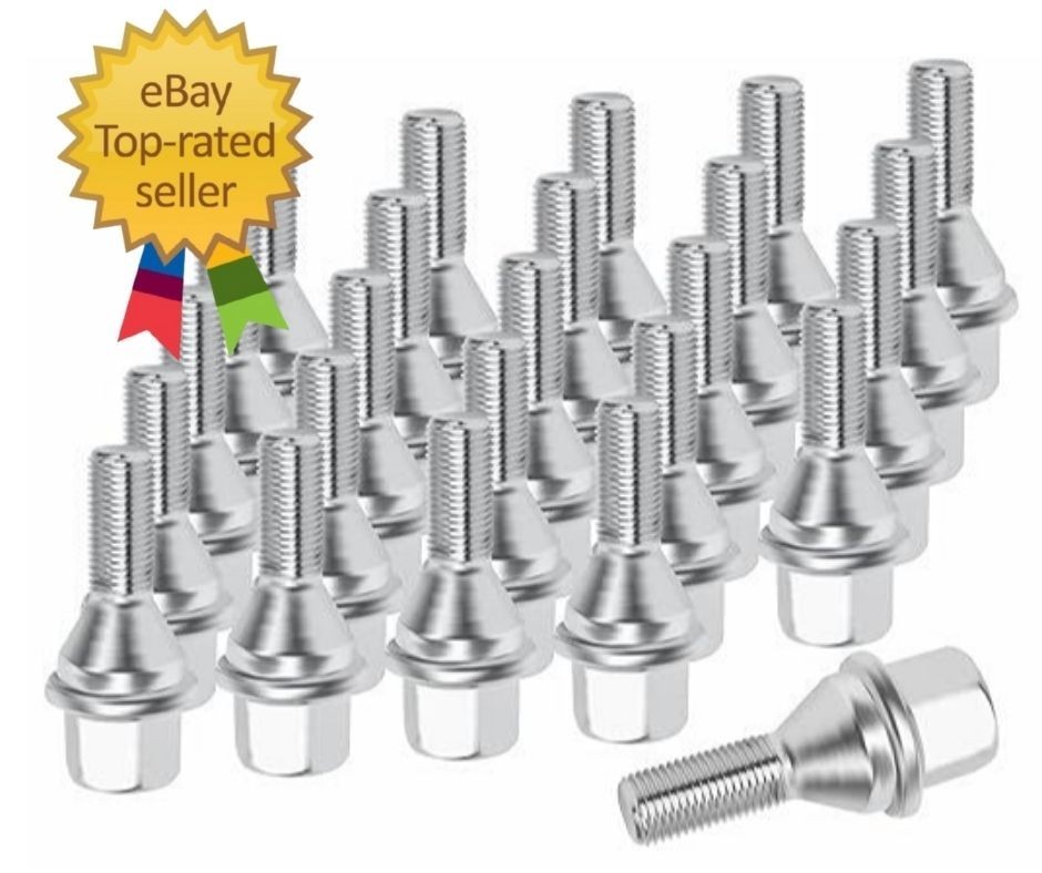 611-005 M12*1.25 One-Piece Wheel Lug Bolts 20pcs for 2014-2023 Jeep Cherokee,201