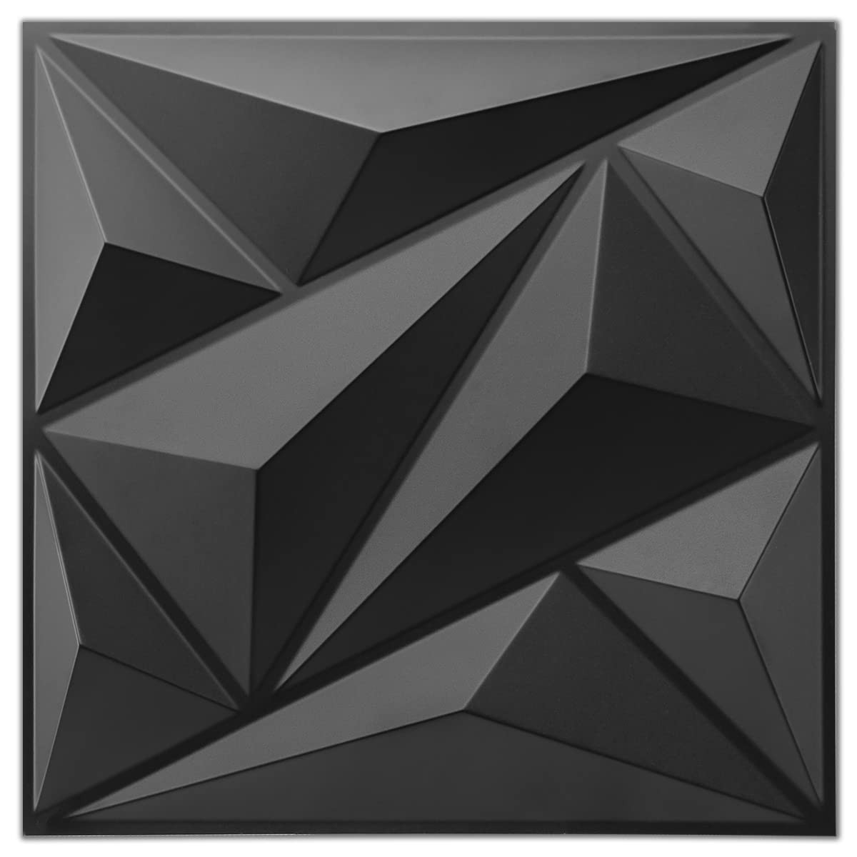 33 Pack 3D Wall Panel Diamond for Interior Wall Décor, PVC Flower Textured Wall