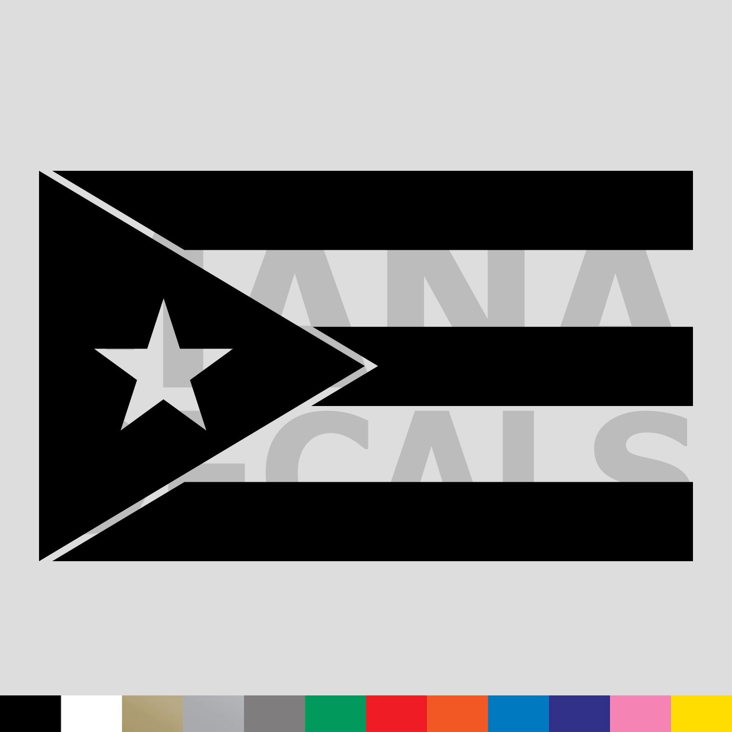 Puerto Rico Flag Vinyl Die Cut Decal Sticker