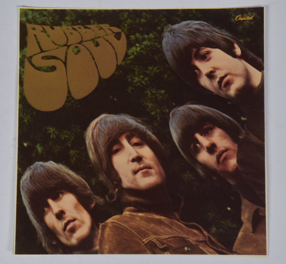 Vintage Beatles Rubber Soul Insert Cover Art 6″ Art Print 45 Record Paper ONLY