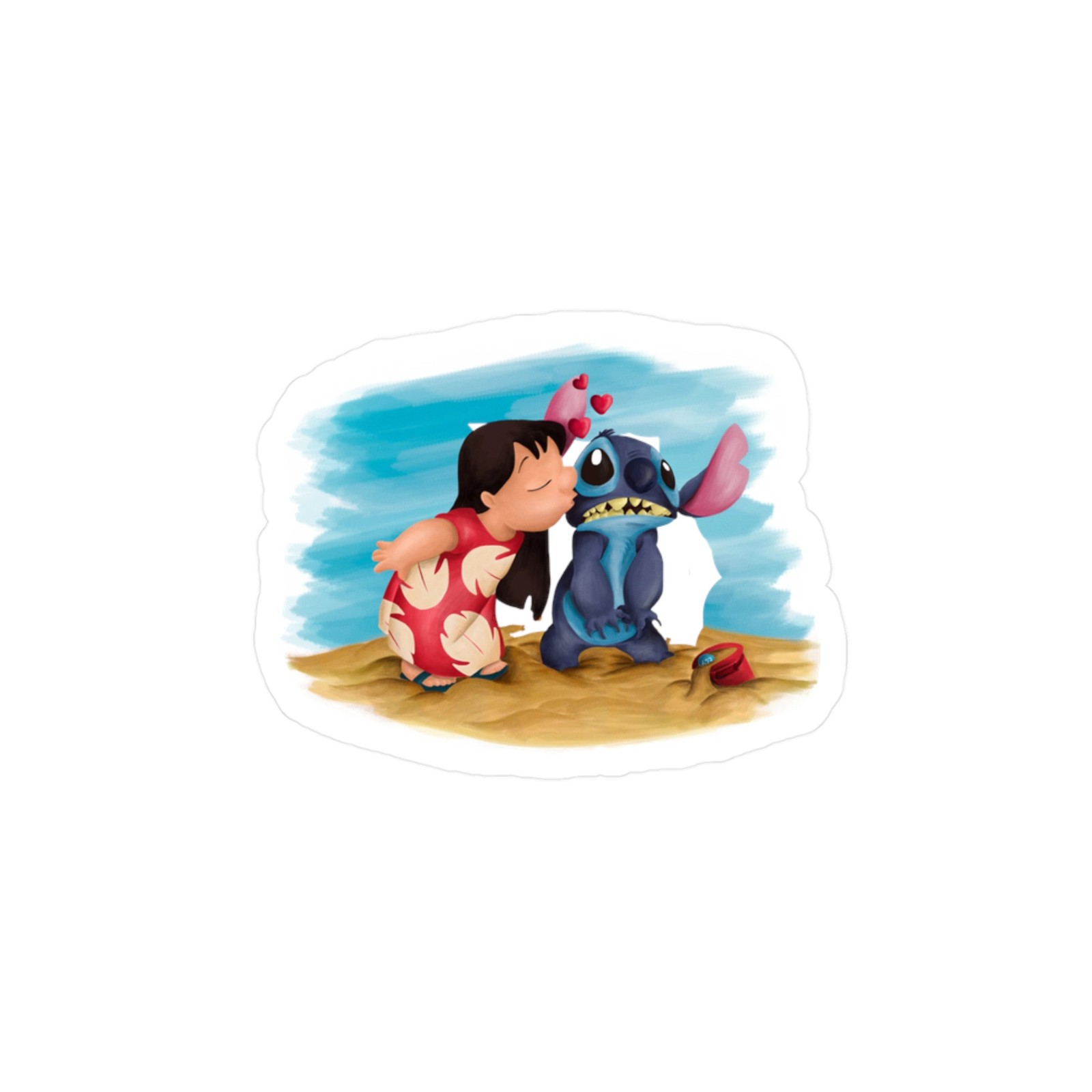Lilo and Stitch Kiss-Cut Vinyl Decals, Laptop, Car, Book, Skate, Cell