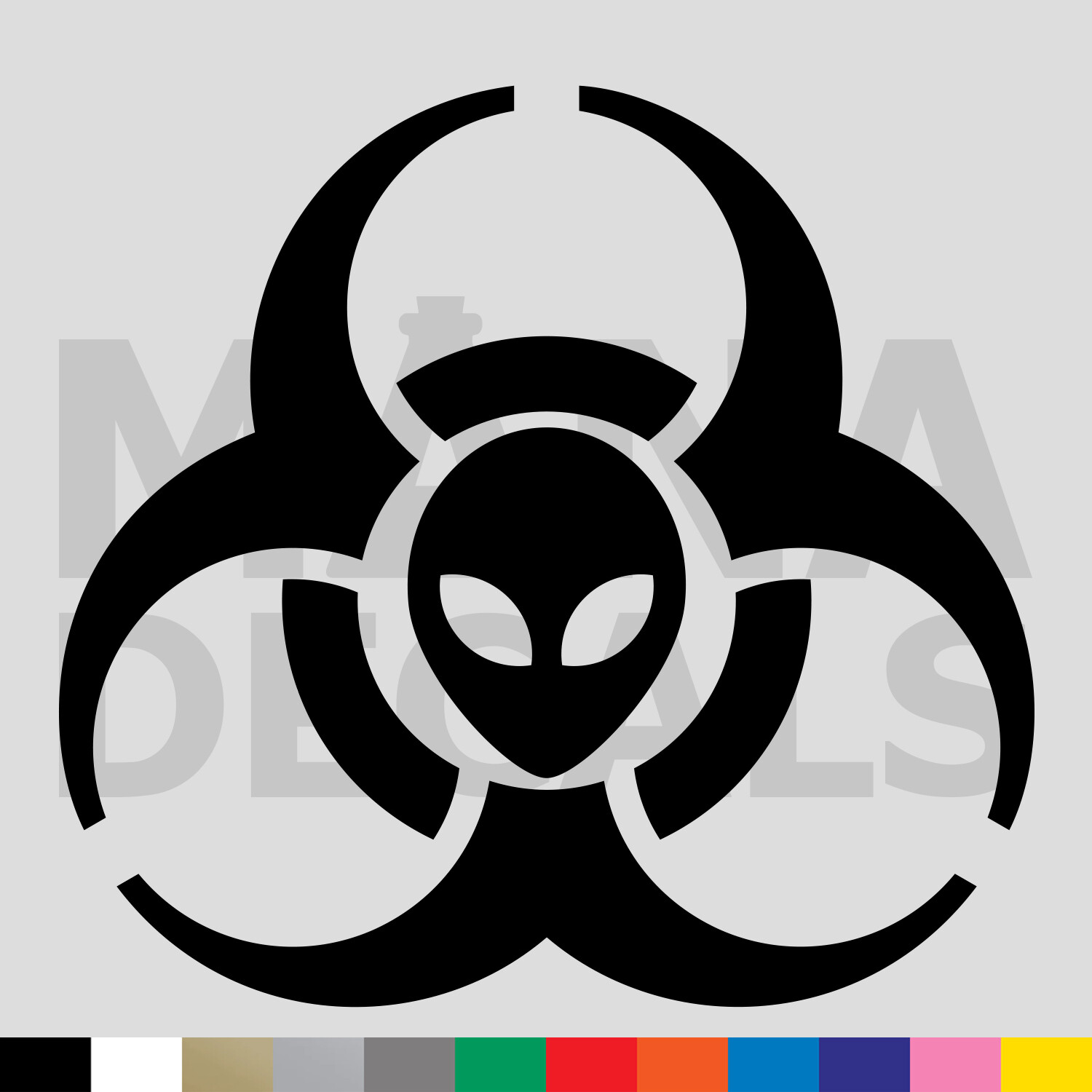 Alien Biohazard Vinyl Die Cut Decal Sticker – UFO ET Outer Space
