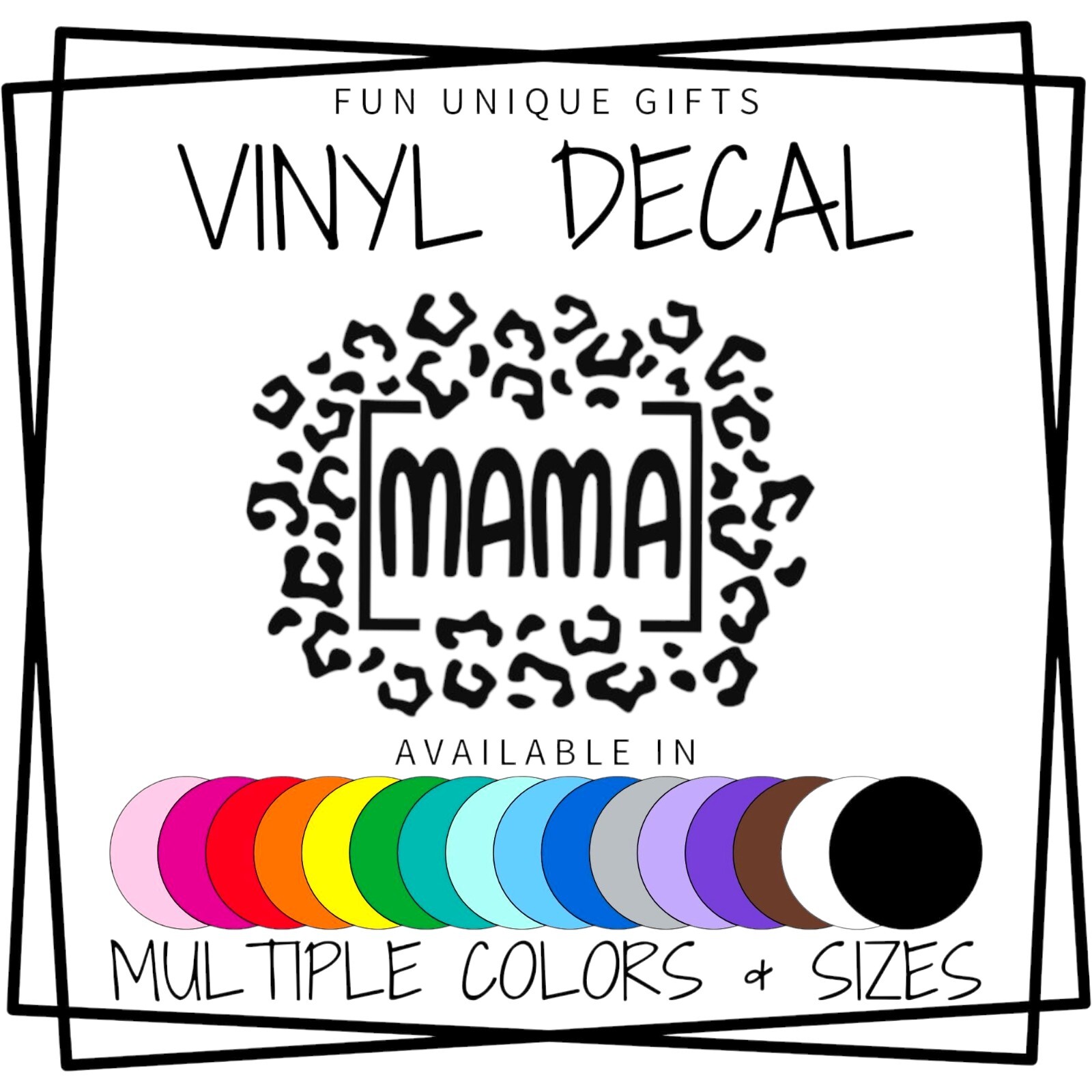 Mama Vinyl Decal Sticker -Multiple Colors & Sizes- FREE SHIPPING